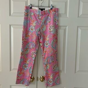 Ralph Lauren Black Label pink paisley pants size 8